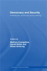 Book cover of Democracy and Security by Matthew Evangelista