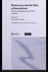 Book cover of Democracy and the Role of Associations by Sigrid Rossteutscher