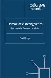 Book cover of Democratic Incongruities by D. Judge