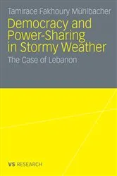 Book cover of Democratisation and Power-Sharing in Stormy Weather by Tamirace Fakhoury Mühlbacher