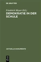 Book cover of Demokratie in der Schule by Friedrich Meyer