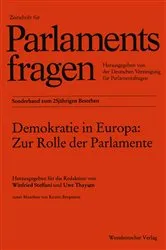 Book cover of Demokratie in Europa: Zur Rolle der Parlamente by Winfried Steffani