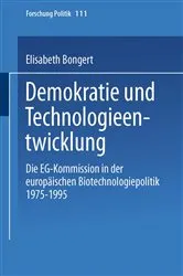 Book cover of Demokratie und Technologieentwicklung by Elisabeth Bongert
