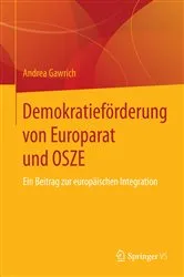 Book cover of Demokratieförderung von Europarat und OSZE by Andrea Gawrich
