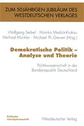 Book cover of Demokratische Politik — Analyse und Theorie by Wolfgang Seibel