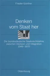 Book cover of Denken vom Staat her by Frieder Günther