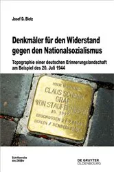Book cover of Denkmäler für den Widerstand gegen den Nationalsozialismus by Josef D. Blotz