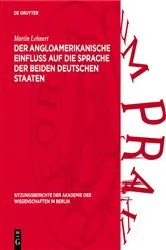 Book cover of Der angloamerikanische Einfluß auf die Sprache der beiden deutschen Staaten by Unknown