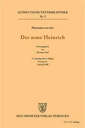 Book cover of Der arme Heinrich (13th ed.) by Hartmann