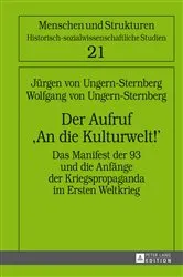 Book cover of Der Aufruf «An die Kulturwelt!» by Heiko Haumann