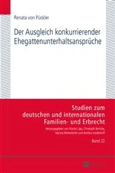 Book cover of Der Ausgleich konkurrierender Ehegattenunterhaltsansprueche by Christoph Benicke