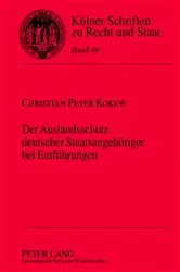 Book cover of Der Auslandsschutz deutscher Staatsangehoeriger bei Entfuehrungen by Unknown