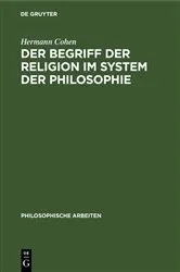 Book cover of Der Begriff der Religion im System der Philosophie by Hermann Cohen
