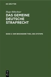 Book cover of Der besondere Theil des Systems by Hugo Hälschner