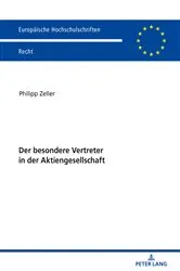 Book cover of Der besondere Vertreter in der Aktiengesellschaft by Philipp Zeller