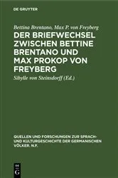 Book cover of Der Briefwechsel zwischen Bettine Brentano und Max Prokop von Freyberg by Bettina Brentano