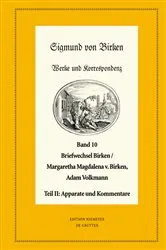 Book cover of Der Briefwechsel zwischen Sigmund von Birken und Margaretha Magdalena von Birken und Adam Volkmann by Hartmut Laufhütte