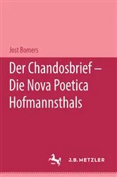 Book cover of Der Chandosbrief - Die Nova Poetica Hofmannsthals by Jost Bomers