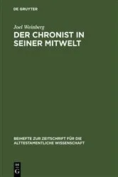 Book cover of Der Chronist in seiner Mitwelt by Joel Weinberg