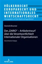 Book cover of Der „DARIO“ - Artikelentwurf ueber die Verantwortlichkeit Internationaler Organisationen by Unknown