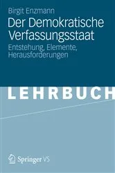 Book cover of Der Demokratische Verfassungsstaat by Birgit Enzmann