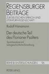 Book cover of Der deutsche Teil des Florianer Psalters by Ursula Regener