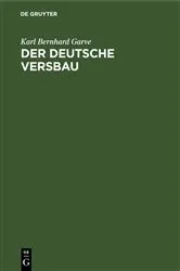 Book cover of Der deutsche Versbau by Unknown