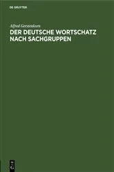 Book cover of Der deutsche Wortschatz nach Sachgruppen by Unknown