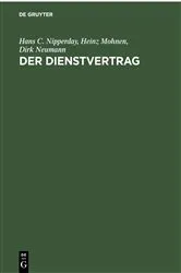 Book cover of Der Dienstvertrag by Unknown