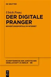 Book cover of Der digitale Pranger by Ulrich Franz