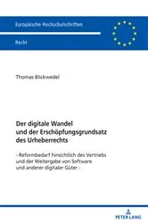 Book cover of Der digitale Wandel und der Erschoepfungsgrundsatz des Urheberrechts by Thomas Blickwedel