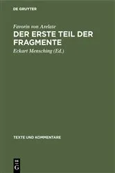 Book cover of Der erste Teil der Fragmente by Favorin von Arelate