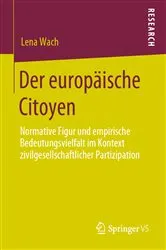 Book cover of Der europäische Citoyen by Lena Wach