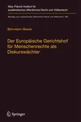 Book cover of Der Europäische Gerichtshof für Menschenrechte als Diskurswächter by Unknown