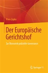 Book cover of Der Europäische Gerichtshof by Klaus Zapka