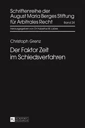 Book cover of Der Faktor Zeit im Schiedsverfahren by Hubertus W. Labes