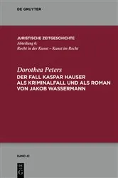 Book cover of Der Fall Kaspar Hauser als Kriminalfall und als Roman von Jakob Wassermann by Unknown