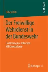 Book cover of Der Freiwillige Wehrdienst in der Bundeswehr by Rabea Haß