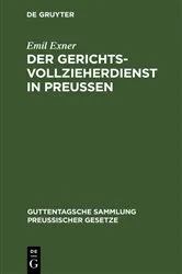 Book cover of Der Gerichtsvollzieherdienst in Preußen by Unknown