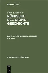 Book cover of Der geschichtliche Ablauf by Franz Altheim