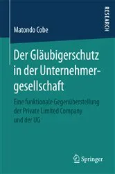 Book cover of Der Gläubigerschutz in der Unternehmergesellschaft by Matondo Cobe