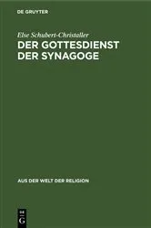 Book cover of Der Gottesdienst der Synagoge by Unknown
