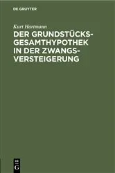 Book cover of Der Grundstücksgesamthypothek in der Zwangsversteigerung by Unknown
