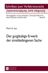 Book cover of Der gutglaeubige Erwerb der streitbefangenen Sache by Christoph Althammer