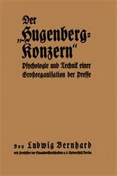 Book cover of Der „Hugenberg-Konzern“ by Ludwig Bernhard