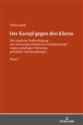 Book cover of Der Kampf gegen den Klerus by Volker Speth