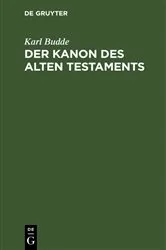 Book cover of Der Kanon des Alten Testaments by Karl Budde