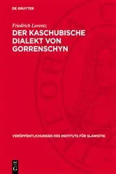 Book cover of Der Kaschubische Dialekt von Gorrenschyn by Unknown