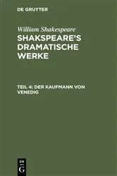 Book cover of Der Kaufmann von Venedig by August Wilhelm Schlegel