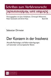Book cover of Der Konzern in der Insolvenz by Peter Gottwald